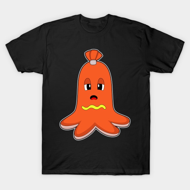 Octopus Hotdog T-Shirt by Markus Schnabel